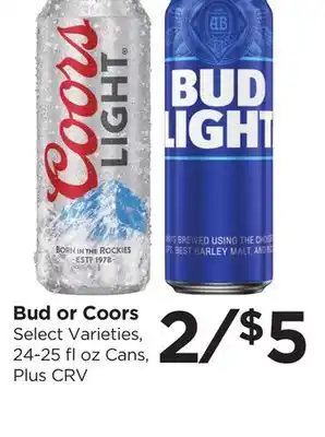 Food 4 Less Bud or Coors offer