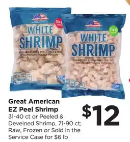 Food 4 Less Great American EZ Peel Shrimp offer