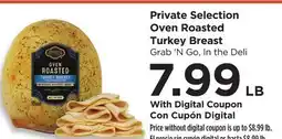 Food 4 Less Private Selection Oven Roasted Turkey Breast offer