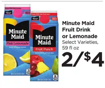 Food 4 Less Minute Maid Fruit Drink or Lemonade offer