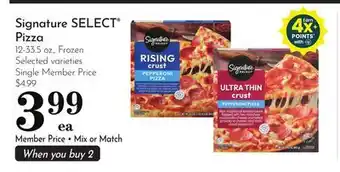 Pavilions Signature SELECT Pizza offer