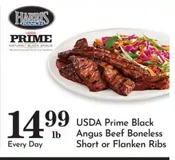 Pavilions USDA Prime Black Angus Beef Boneless Short or Flanken Ribs offer