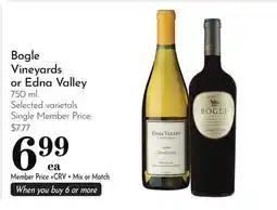 Pavilions Bogle Vineyards or Edna Valley offer