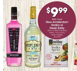 Ralphs New Amsterdam Vodka or Deep Eddy offer