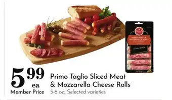 Pavilions Primo Taglio Sliced Meat & Mozzarella Cheese Rolls offer
