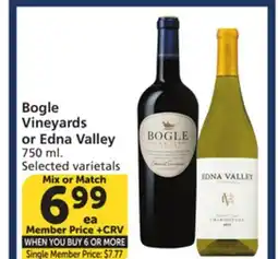 Vons Bogle Vineyards or Edna Valley offer