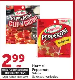 Vons Hormel Pepperoni offer