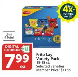 Vons Frito Lay Variety Pack offer