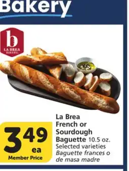 Vons La Brea French or Sourdough Baguette offer