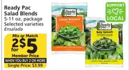Vons Ready Pac Salad Blends offer