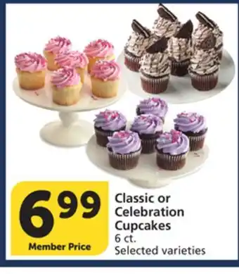 Vons Classic or Celebration Cupcakes offer