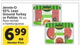 Vons Jennie-O 93% Lean Ground Turkey or Patties offer