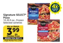 Vons Signature SELECT Pizza offer