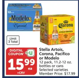 Vons Stella Artois, Corona, Pacifico or Modelo offer