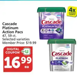 Vons Cascade Platinum Action Pacs offer