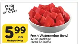 Vons Fresh Watermelon Bowl offer