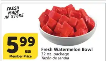 Vons Fresh Watermelon Bowl offer