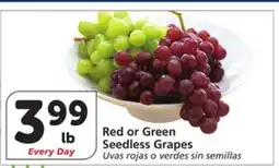 Albertsons Red or Green Seedless Grapes offer