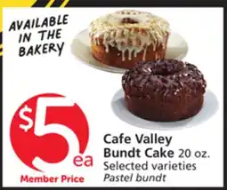 Albertsons Cafe Valley Bundt Cake offer