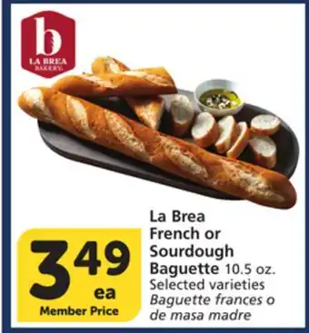 Albertsons La Brea French or Sourdough Baguette offer