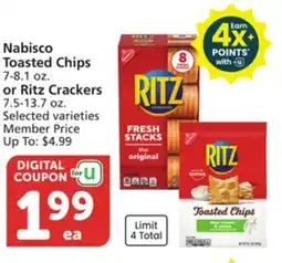 Albertsons Nabisco Toasted Chips 7-8.1 oz. or Ritz Crackers 7.5-13.7 oz offer
