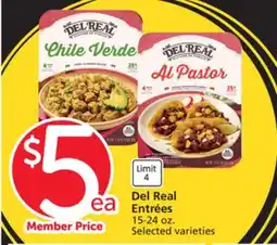 Albertsons Del Real Entrées offer