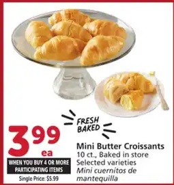 Albertsons Mini Butter Croissants offer
