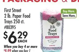 Smart & Final First Street 2 lb. Paper Food Trays offer