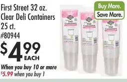 Smart & Final First Street 32 oz. Clear Deli Containers offer