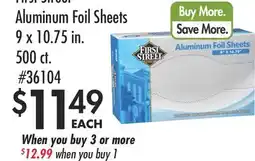Smart & Final First Street Aluminum Foil Sheets offer