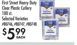 Smart & Final First Street Heavy Duty Clear Plastic Cutlery offer