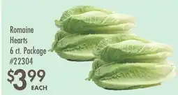 Smart & Final Romaine Hearts offer