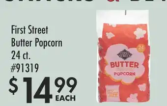 Smart & Final First Street Butter Popcorn offer