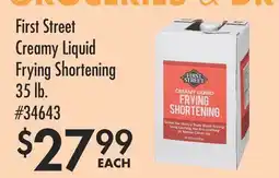 Smart & Final First Street Creamy Liquid Frying Shortening offer