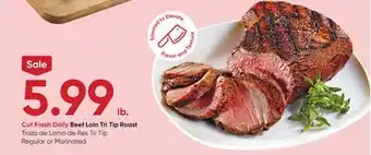 Stater Bros Beef Loin Tri Tip Roast offer