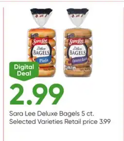 Stater Bros Sara Lee Deluxe Bagels offer
