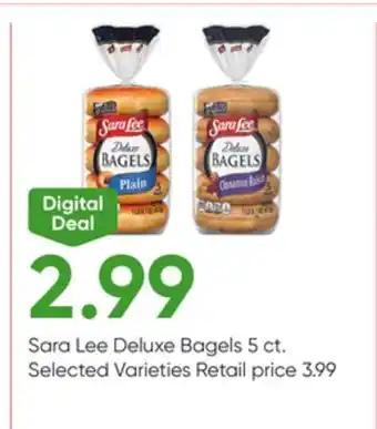 Stater Bros Sara Lee Deluxe Bagels offer