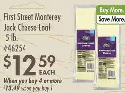 Smart & Final First Street Monterey Jack Cheese Loaf offer