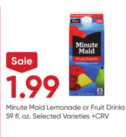Stater Bros Minute Maid Lemonade or Fruit Drinks offer