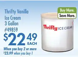 Smart & Final Thrifty Vanilla Ice Cream offer
