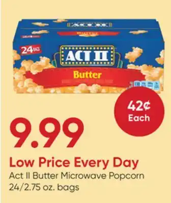 Stater Bros Act II Butter Microwave Popcorn offer