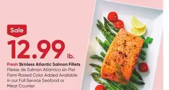 Stater Bros Fresh Skinless Atlantic Salmon Fillets offer