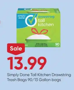 Stater Bros Simply Done Tall Kitchen Drawstring Trash Bags offer