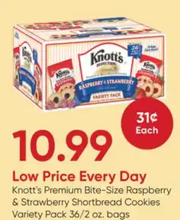 Stater Bros Knott's Premium Bite-Size Raspberry & Strawberry Shortbread Cookies Variety Pack offer