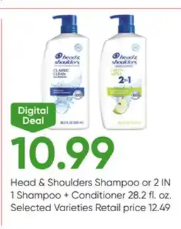 Stater Bros Head & Shoulders Shampoo or 2 IN 1 Shampoo + Conditioner offer