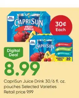 Stater Bros CapriSun Juice Drink offer