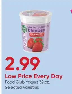 Stater Bros Food Club Yogurt offer
