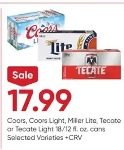 Stater Bros Coors, Coors Light, Miller Lite, Tecate or Tecate Light offer