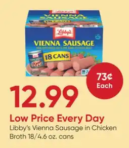 Stater Bros Libby's Vienna Sausage in Chicken Broth offer