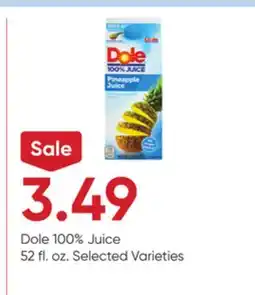 Stater Bros Dole 100% Juice offer